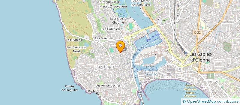 localisation de l'entreprise LA BOILARDRIE à LES SABLES D'OLONNE