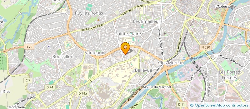 localisation de l'entreprise LA BOINE à LIMOGES