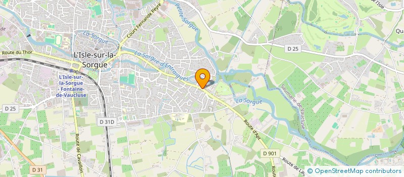 localisation de l'entreprise LA BOIRONNIERE  L'ISLE-SUR-LA-SORGUE