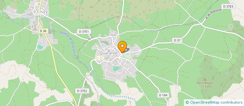 localisation de l'entreprise LA BOISERIE  QUARANTE