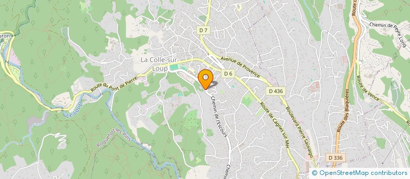 localisation de l'entreprise LA BOISSELIERE  LA COLLE-SUR-LOUP
