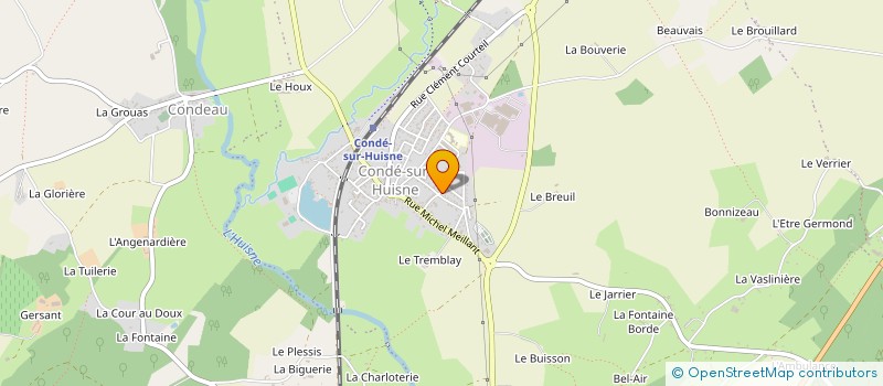 localisation de l'entreprise LA BOISSIERE à COUR-MAUGIS SUR HUISNE