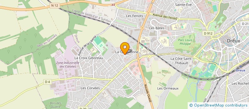 localisation de l'entreprise LA BOISSIERE à VERNOUILLET