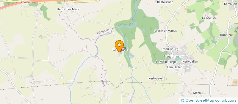 localisation de l'entreprise LA BOISSIERE  TREGLAMUS