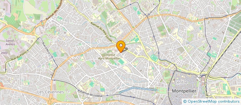 localisation de l'entreprise LA BOISSIERE  MONTPELLIER
