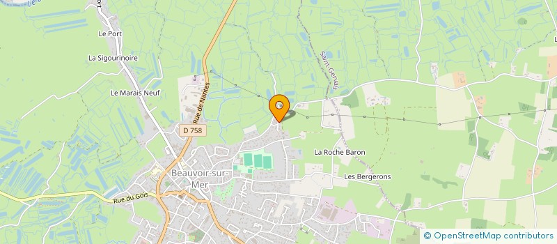 localisation de l'entreprise LA BOIT' A ZIC à BEAUVOIR-SUR-MER