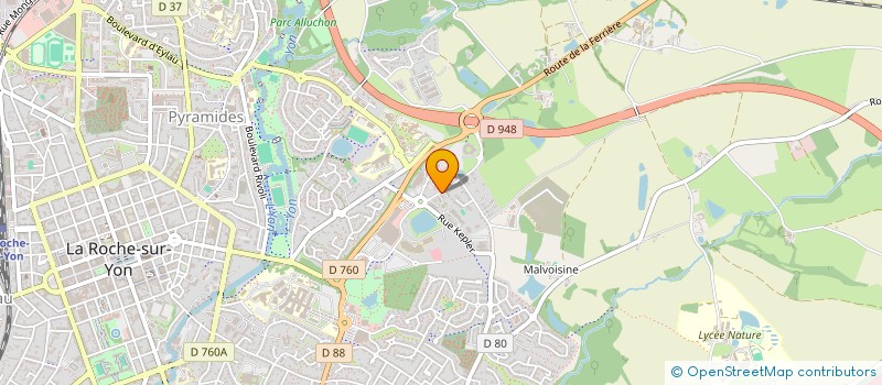 localisation de l'entreprise LA BOITE à LA ROCHE-SUR-YON