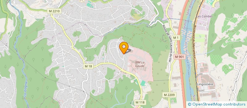 localisation de l'entreprise LA BOITE  LA GAUDE