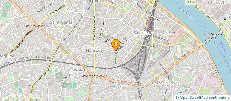 localisation de l'entreprise LA BOITE  BORDEAUX