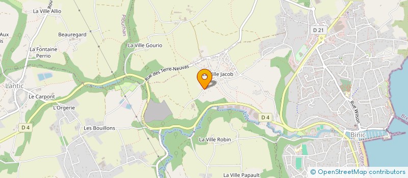 localisation de l'entreprise LA BOITE à BINIC-ETABLES-SUR-MER