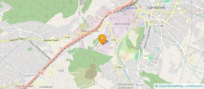 localisation de l'entreprise LA BOITE à GARDANNE