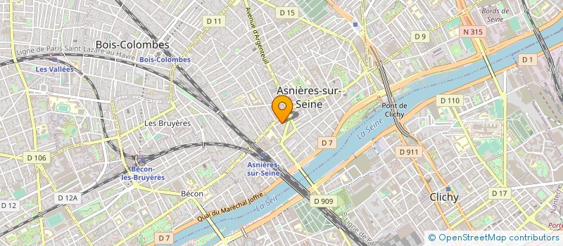 localisation de l'entreprise LA BOITE à ASNIERES-SUR-SEINE