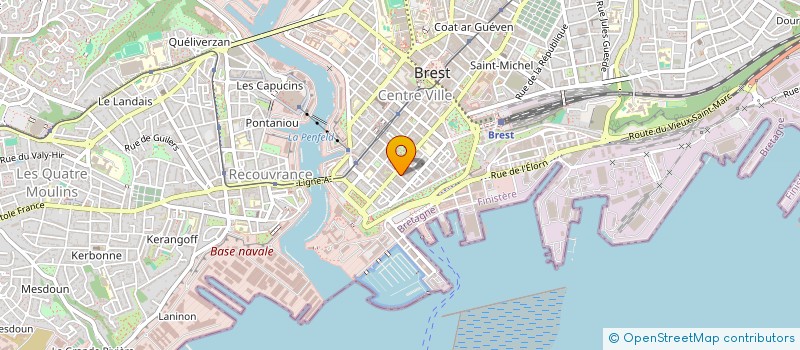 localisation de l'entreprise LA BOITE A AIDER DE BREST  BREST