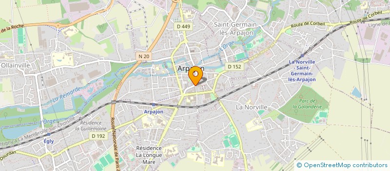 localisation de l'entreprise LA BOITE A BEAUTE à ARPAJON