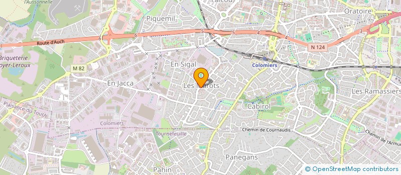 localisation de l'entreprise LA BOITE A BEAUTE à COLOMIERS