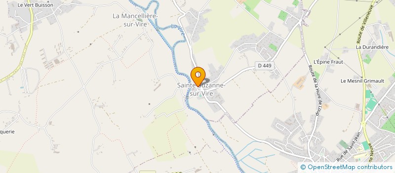 localisation de l'entreprise LA BOITE A BLUES  SAINTE-SUZANNE-SUR-VIRE