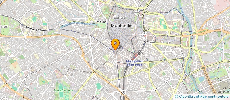 localisation de l'entreprise LA BOITE A BOUQUINS à MONTPELLIER