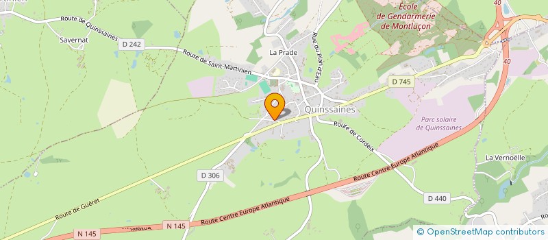 localisation de l'entreprise LA BOITE A BRICOLES à QUINSSAINES