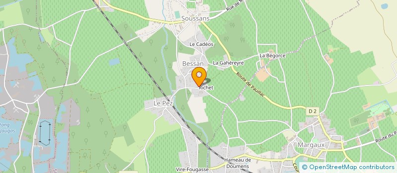 localisation de l'entreprise LA BOITE A CADRES à SOUSSANS