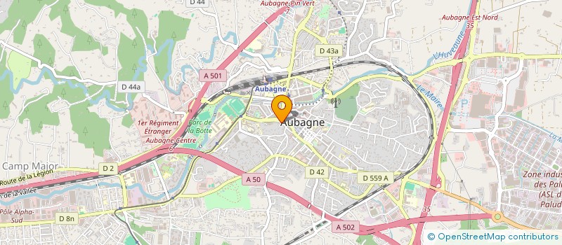 localisation de l'entreprise LA BOITE A CADRES à AUBAGNE