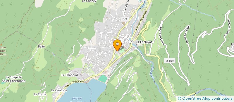 localisation de l'entreprise LA BOITE (A CARTONS)  ALLEVARD