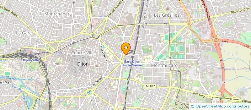 localisation de l'entreprise LA BOITE A CHANSONS  DIJON