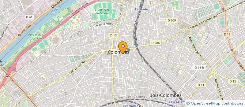 localisation de l'entreprise LA BOITE A CHAUSSURES à COLOMBES