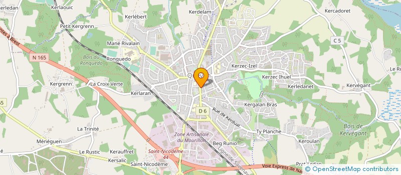 localisation de l'entreprise LA BOITE A CHAUSSURES à QUEVEN