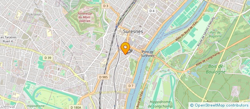 localisation de l'entreprise LA BOITE A COM à SURESNES