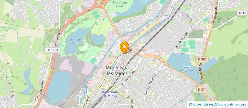 localisation de l'entreprise LA BOITE A COUDRE à MONTCEAU-LES-MINES