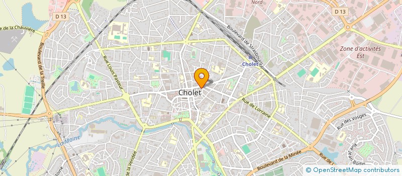 localisation de l'entreprise LA BOITE A COUTURE à CHOLET