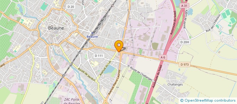 localisation de l'entreprise LA BOITE A COUTURE à BEAUNE