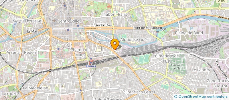 localisation de l'entreprise LA BOITE A COUTURE  RENNES