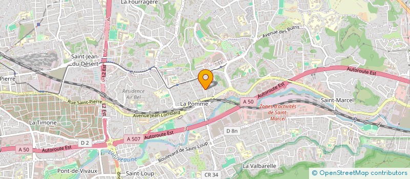 localisation de l'entreprise LA BOITE A COUTURE à MARSEILLE