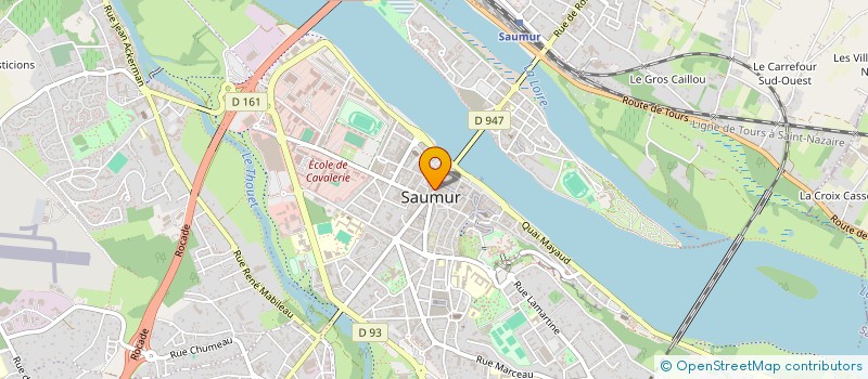 localisation de l'entreprise LA BOITE A COUTURE à SAUMUR