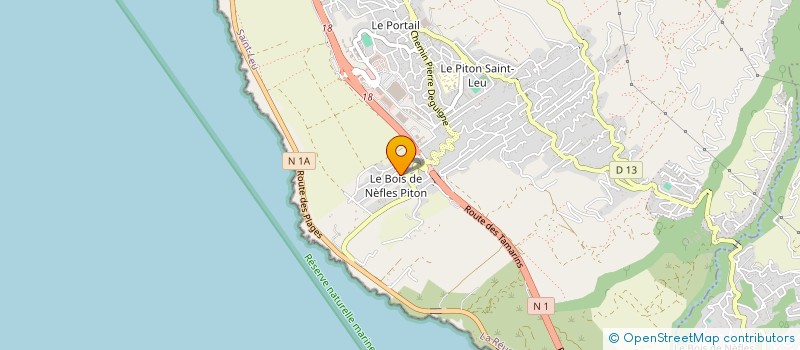 localisation de l'entreprise LA BOITE A COUTURE à SAINT-LEU