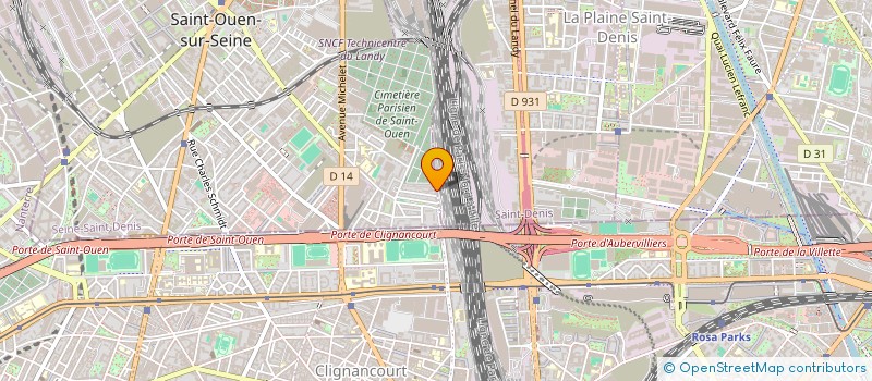 localisation de l'entreprise LA BOITE A DIAPH à SAINT-OUEN-SUR-SEINE