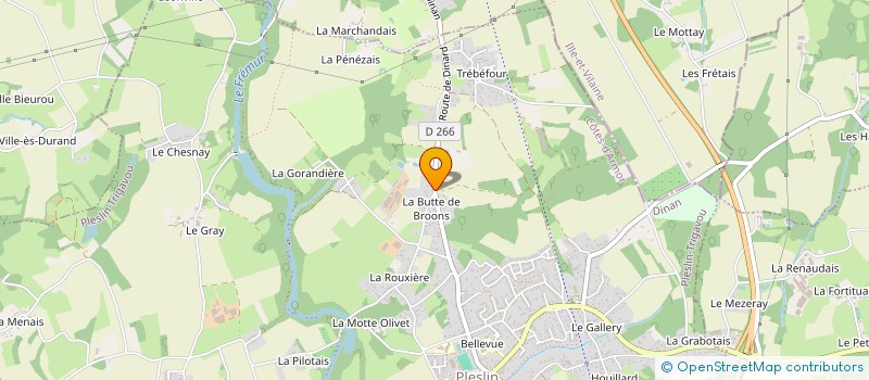 localisation de l'entreprise LA BOITE A DOUCEURS à PLESLIN-TRIGAVOU