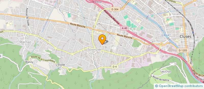 localisation de l'entreprise LA BOITE A FAIRE  SCIONZIER