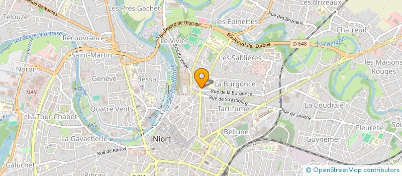 localisation de l'entreprise LA BOITE A FILMS SARL  NIORT