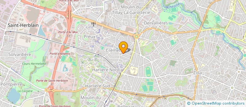 localisation de l'entreprise LA BOITE A FLEURS à SAINT-HERBLAIN