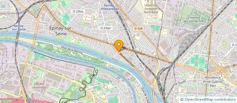 localisation de l'entreprise LA BOITE A FORMATION à EPINAY-SUR-SEINE