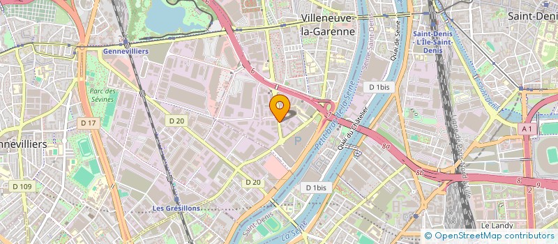 localisation de l'entreprise LA BOITE A FORMATIONS  VILLENEUVE-LA-GARENNE