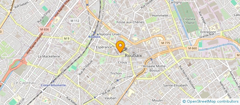 localisation de l'entreprise LA BOITE A FORMES  ROUBAIX