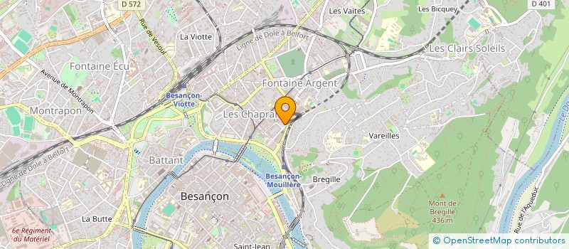 localisation de l'entreprise LA BOITE A FOTODOR  BESANCON