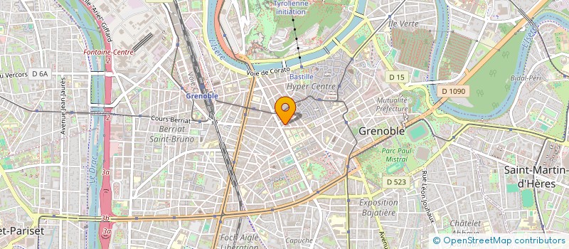 localisation de l'entreprise LA BOITE A FROMAGE à GRENOBLE