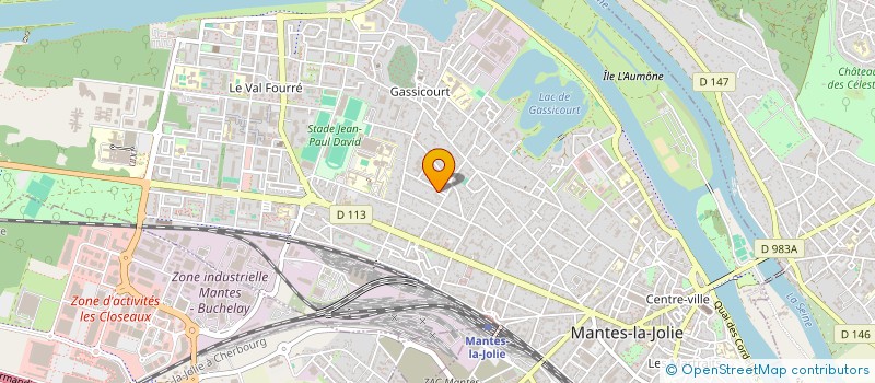 localisation de l'entreprise LA BOITE A GAMBY  MANTES-LA-JOLIE