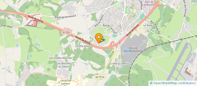 localisation de l'entreprise LA BOITE A GINETTE à BOUGUENAIS