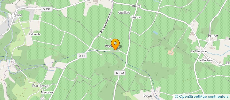 localisation de l'entreprise LA BOITE A GOUTERS  DAIGNAC