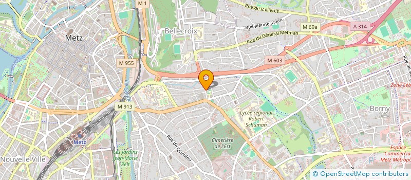 localisation de l'entreprise LA BOITE A IDEE  METZ